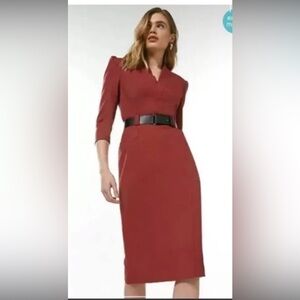 Karen Millen forever belted midi dress